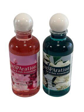 2 NEW inSPAration Spa & Bath Aromatherapy Cherry Blossom & Gardenia 9oz Each